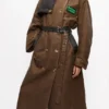 GANNI x Barbour Waxed Trench Coat GANNI x Barbour Waxed Trench Coat