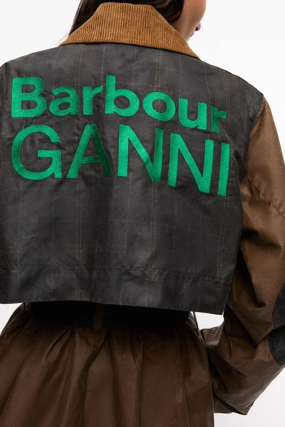 GANNI x Barbour Waxed Trench Coat GANNI x Barbour Waxed Trench Coat