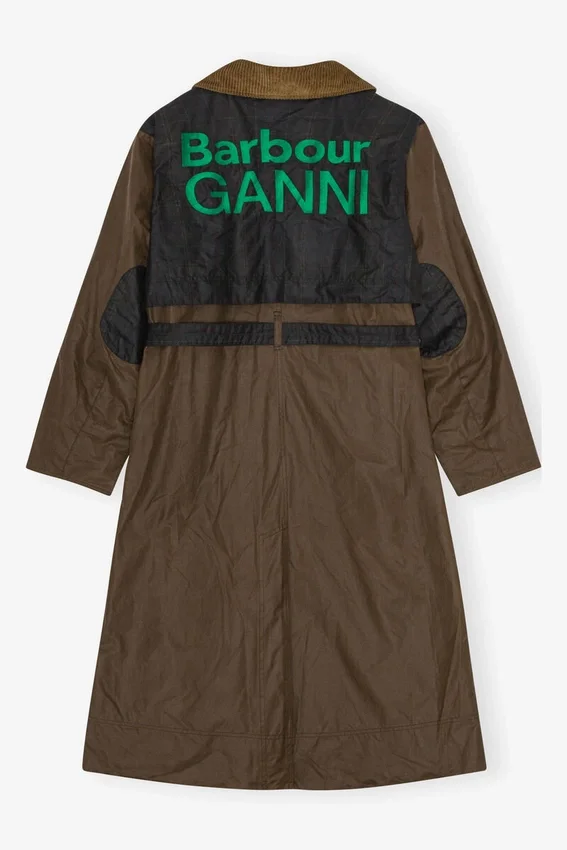 GANNI x Barbour Waxed Trench Coat GANNI x Barbour Waxed Trench Coat
