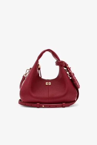 Grained Mini Hobo Bag