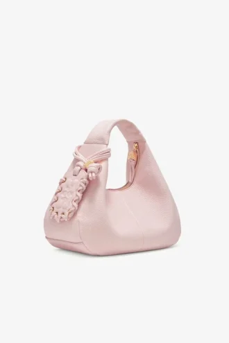 Grained Mini Hobo Bag