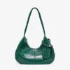 Green Croco Medium Hobo Bag