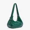 Green Croco Medium Hobo Bag