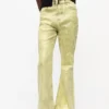 Green Foil Jeans