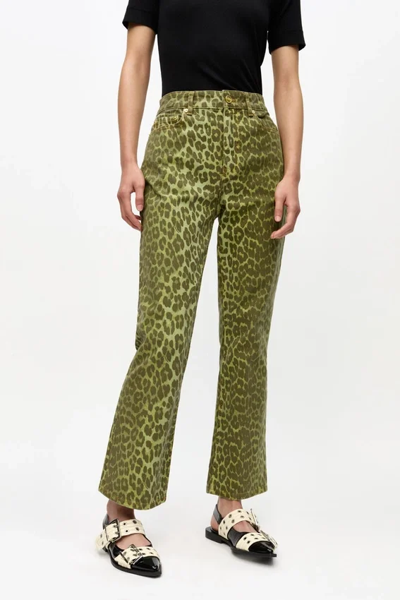 Green Leopard Betzy Jeans Green Leopard Betzy Jeans