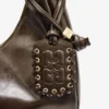 Green Medium Laces Hobo Bag