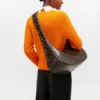 Green Medium Laces Hobo Bag