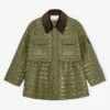 Green Quilt Midi Jacket Green Quilt Midi Jacket