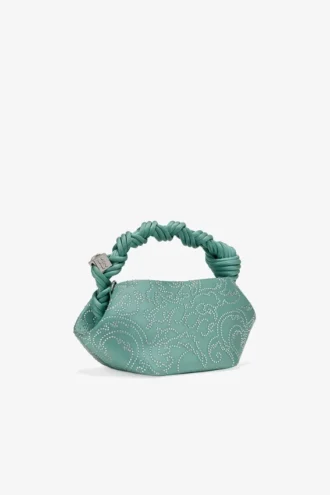 Green Rhinestone Mini Bou Bag