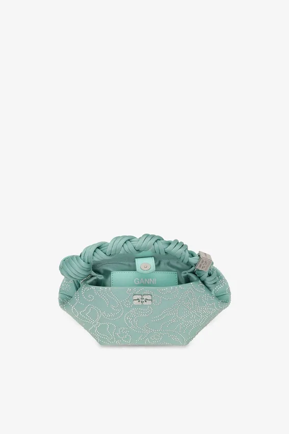 Green Rhinestone Mini Bou Bag Green Rhinestone Mini Bou Bag