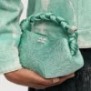 Green Rhinestone Mini Bou Bag Green Rhinestone Mini Bou Bag