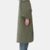 Green Tech Seersucker Oversized Shell Coat Green Tech Seersucker Oversized Shell Coat