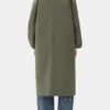 Green Tech Seersucker Oversized Shell Coat Green Tech Seersucker Oversized Shell Coat