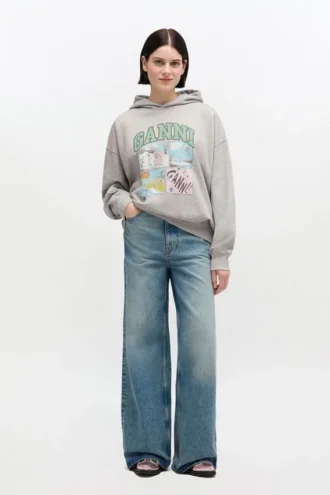 Grey Bear Comic Hoodie