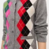 Grey Check Cardigan Grey Check Cardigan