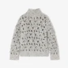 Grey Flower Crochet Sweater Grey Flower Crochet Sweater