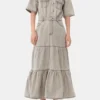 Grey Future Long Denim Dress Grey Future Long Denim Dress