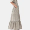 Grey Future Long Denim Dress Grey Future Long Denim Dress