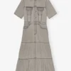 Grey Future Long Denim Dress Grey Future Long Denim Dress