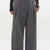 Grey Stripe Cross-over Pants Grey Stripe Cross-over Pants