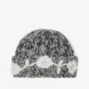 Grey Wool Handknit Beanie