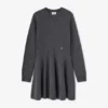 Grey Wool Mini Dress