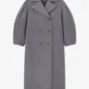 Grey Wool Oversized Long Peacoat Grey Wool Oversized Long Peacoat