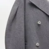 Grey Wool Oversized Midi Peacoat Grey Wool Oversized Midi Peacoat