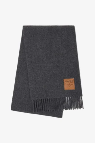 Grey Wool Scarf
