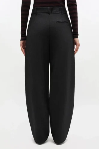 Grey Wool Suiting Pants