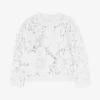 Hand Crochet Crewneck in White