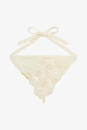 Head Scarf in Cotton Crochet