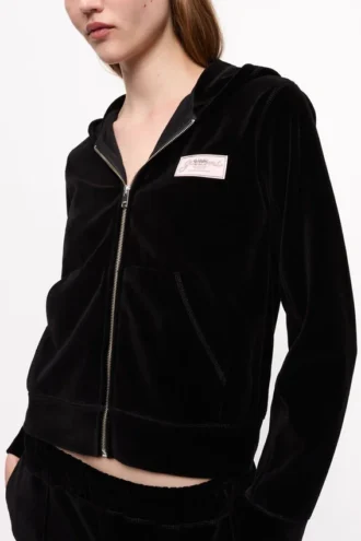 Heavy Velour Zip Hoodie