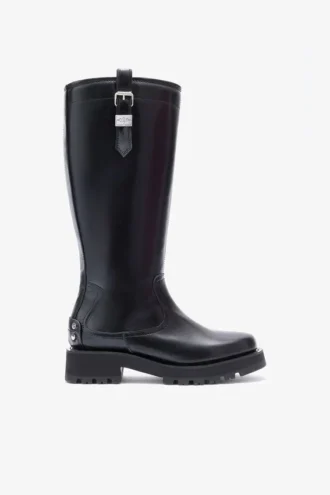High Boots in Black Oleatex