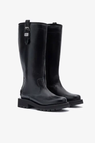 High Boots in Black Oleatex