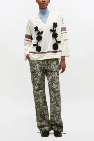 Ivory GANNI League Long-sleeve