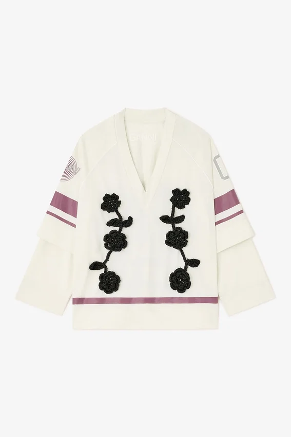 Ivory GANNI League Long-sleeve Ivory GANNI League Long-sleeve
