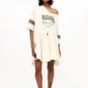 Ivory GANNI League Oversized Mini Dress