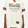 Ivory GANNI League Oversized T-shirt Ivory GANNI League Oversized T-shirt