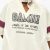 Ivory GANNI League Oversized T-shirt Ivory GANNI League Oversized T-shirt