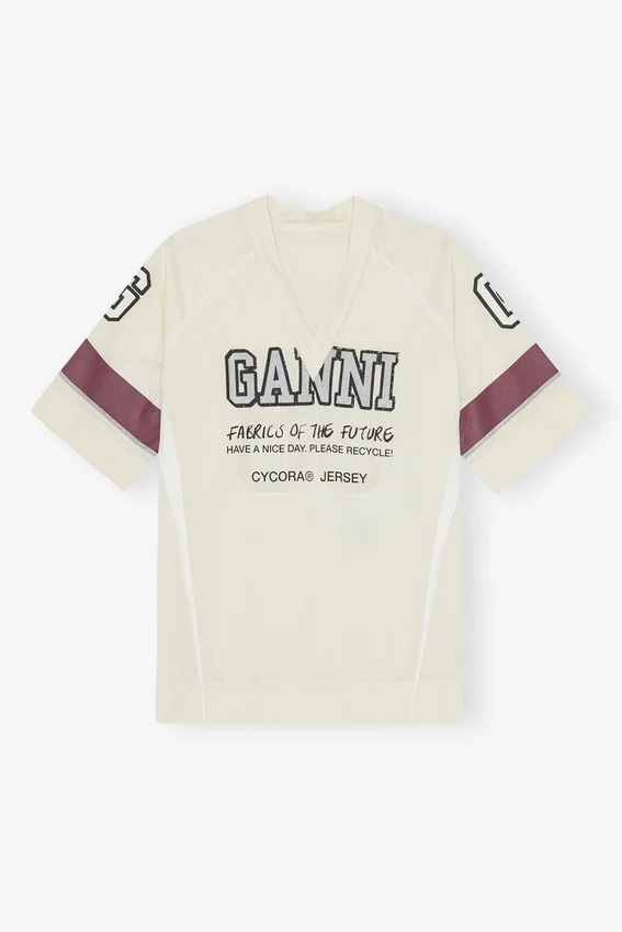 Ivory GANNI League Oversized T-shirt Ivory GANNI League Oversized T-shirt