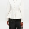 Ivory Peplum Shirt