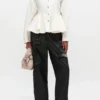 Ivory Peplum Shirt