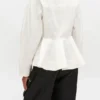 Ivory Peplum Shirt