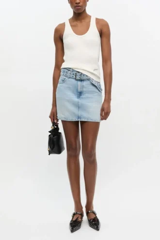 Ivory Ribbed Tank Top