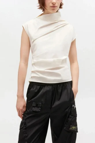 Ivory Ruched Top