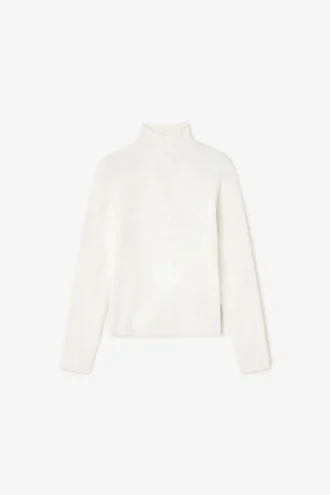 Ivory Sheer Turtleneck