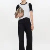 Izey Jeans in Black Rigid Denim