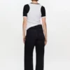 Izey Jeans in Black Rigid Denim
