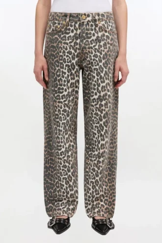 Izey Jeans in Leopard Print